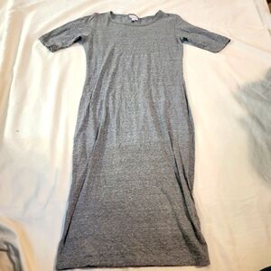 Heather gray Lularoe body con dress